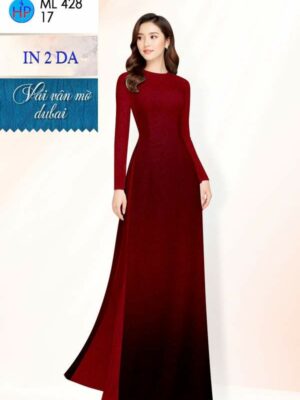 Vải Áo Dài Hoa In 4D AD ML428