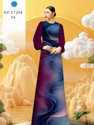 Vải Áo Dài Hoa Văn AD 27266