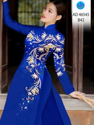 Vải Áo Dài Hoa Văn AD 46545