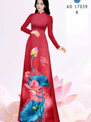 Vải Áo Dài Hoa Sen AD 17039