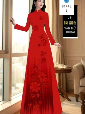 Vải Áo Dài In 4D AD BT445