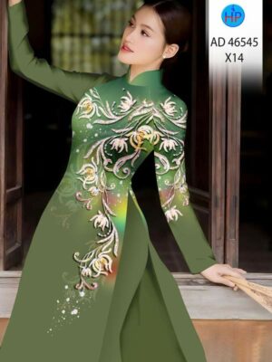 Vải Áo Dài Hoa Văn AD 46545