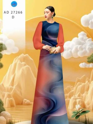 Vải Áo Dài Hoa Văn AD 27266