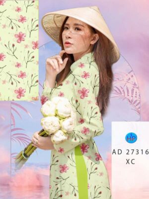 Vải Áo Dài Hoa Đều AD 27316
