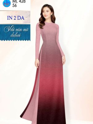 Vải Áo Dài Hoa In 4D AD ML428