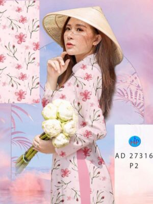 Vải Áo Dài Hoa Đều AD 27316