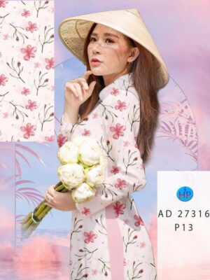 Vải Áo Dài Hoa Đều AD 27316
