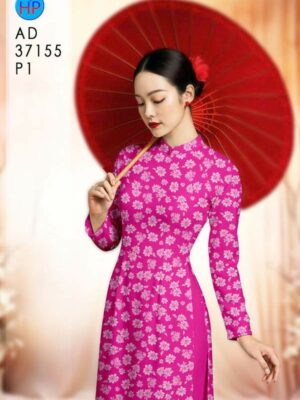 Vải Áo Dài Hoa Đều AD 37155