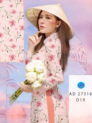 Vải Áo Dài Hoa Đều AD 27316