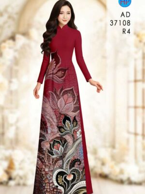 Vải Áo Dài Hoa Sen AD 37108