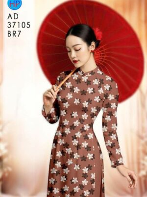Vải Áo Dài Hoa Đều AD 37105