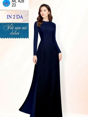 Vải Áo Dài Hoa In 4D AD ML428