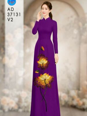 Vải Áo Dài Hoa Sen AD 37131