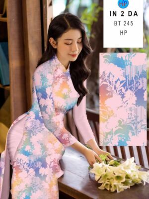 Vải Áo Dài In 4D AD BT245