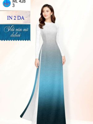 Vải Áo Dài Hoa In 4D AD ML428