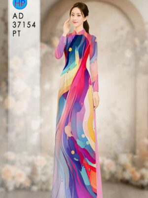Vải Áo Dài Hoa Văn AD 37154