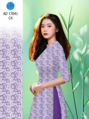 Vải Áo Dài Hoa Văn AD 17041
