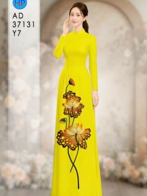Vải Áo Dài Hoa Sen AD 37131