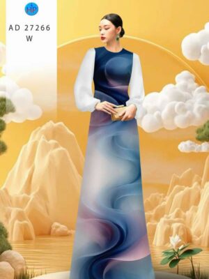 Vải Áo Dài Hoa Văn AD 27266