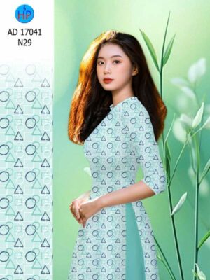Vải Áo Dài Hoa Văn AD 17041