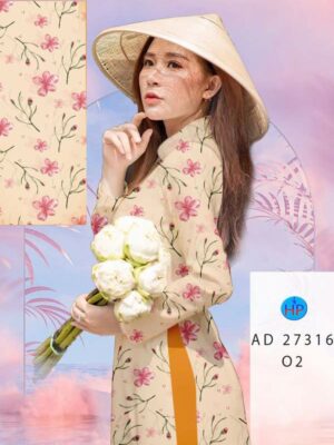 Vải Áo Dài Hoa Đều AD 27316
