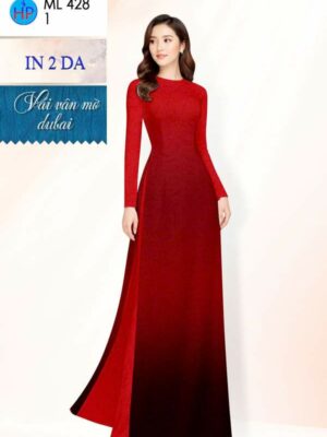Vải Áo Dài Hoa In 4D AD ML428