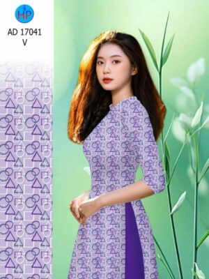 Vải Áo Dài Hoa Văn AD 17041