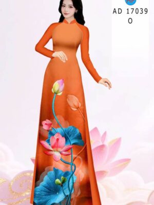 Vải Áo Dài Hoa Sen AD 17039