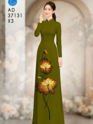 Vải Áo Dài Hoa Sen AD 37131