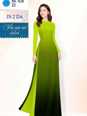 Vải Áo Dài Hoa In 4D AD ML428