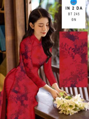 Vải Áo Dài In 4D AD BT245