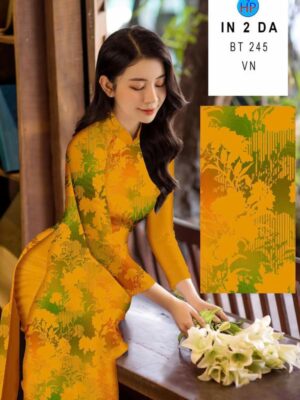 Vải Áo Dài In 4D AD BT245