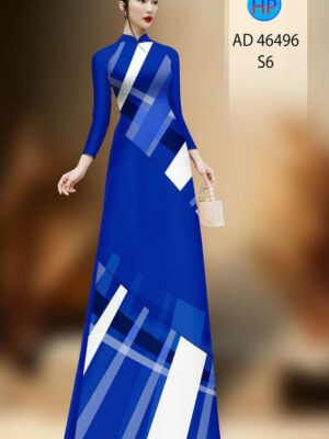 Vải Áo Dài Hoa Văn AD 46496