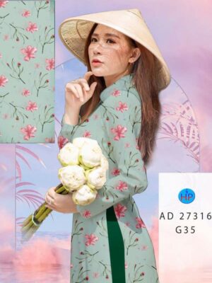 Vải Áo Dài Hoa Đều AD 27316