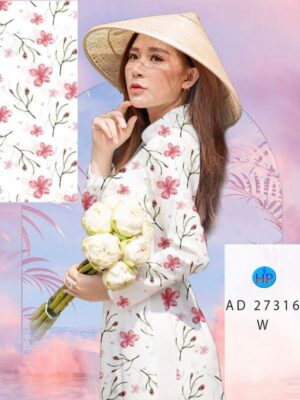 Vải Áo Dài Hoa Đều AD 27316