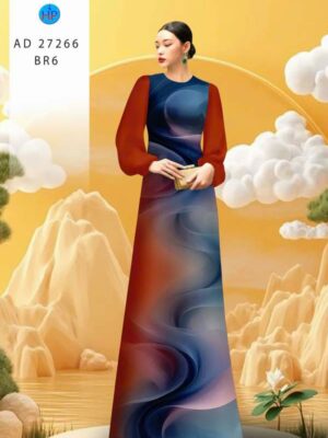 Vải Áo Dài Hoa Văn AD 27266