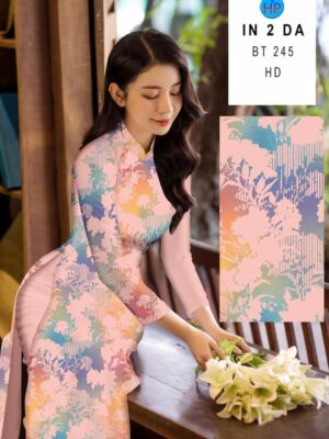 Vải Áo Dài In 4D AD BT245