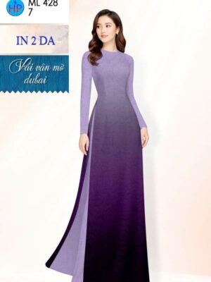 Vải Áo Dài Hoa In 4D AD ML428