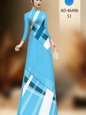 Vải Áo Dài Hoa Văn AD 46496