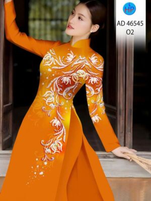 Vải Áo Dài Hoa Văn AD 46545