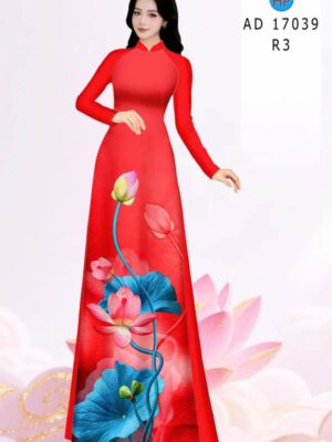 Vải Áo Dài Hoa Sen AD 17039