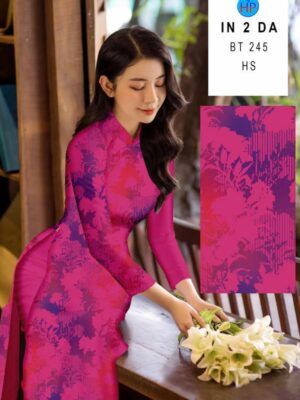 Vải Áo Dài In 4D AD BT245