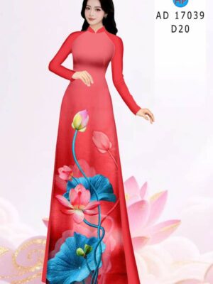 Vải Áo Dài Hoa Sen AD 17039