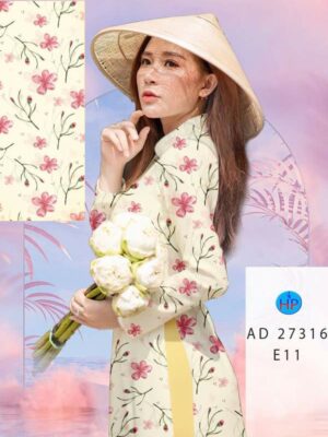 Vải Áo Dài Hoa Đều AD 27316