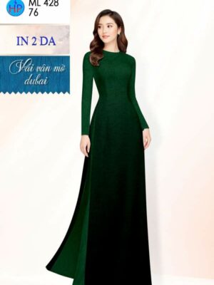 Vải Áo Dài Hoa In 4D AD ML428