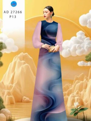 Vải Áo Dài Hoa Văn AD 27266