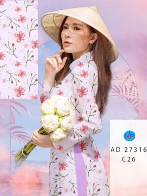 Vải Áo Dài Hoa Đều AD 27316