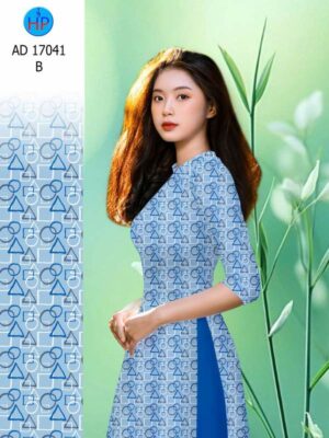 Vải Áo Dài Hoa Văn AD 17041