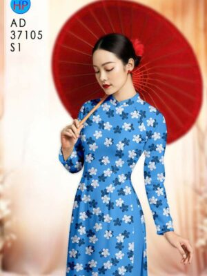 Vải Áo Dài Hoa Đều AD 37105