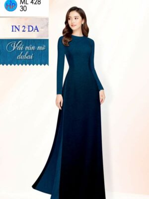 Vải Áo Dài Hoa In 4D AD ML428